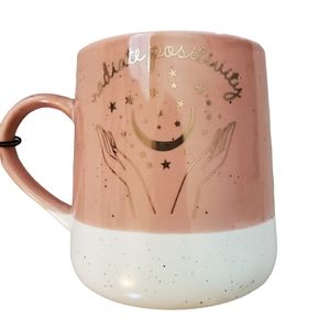 New Radiate‎ Positivity Pink, White, Gold Mug